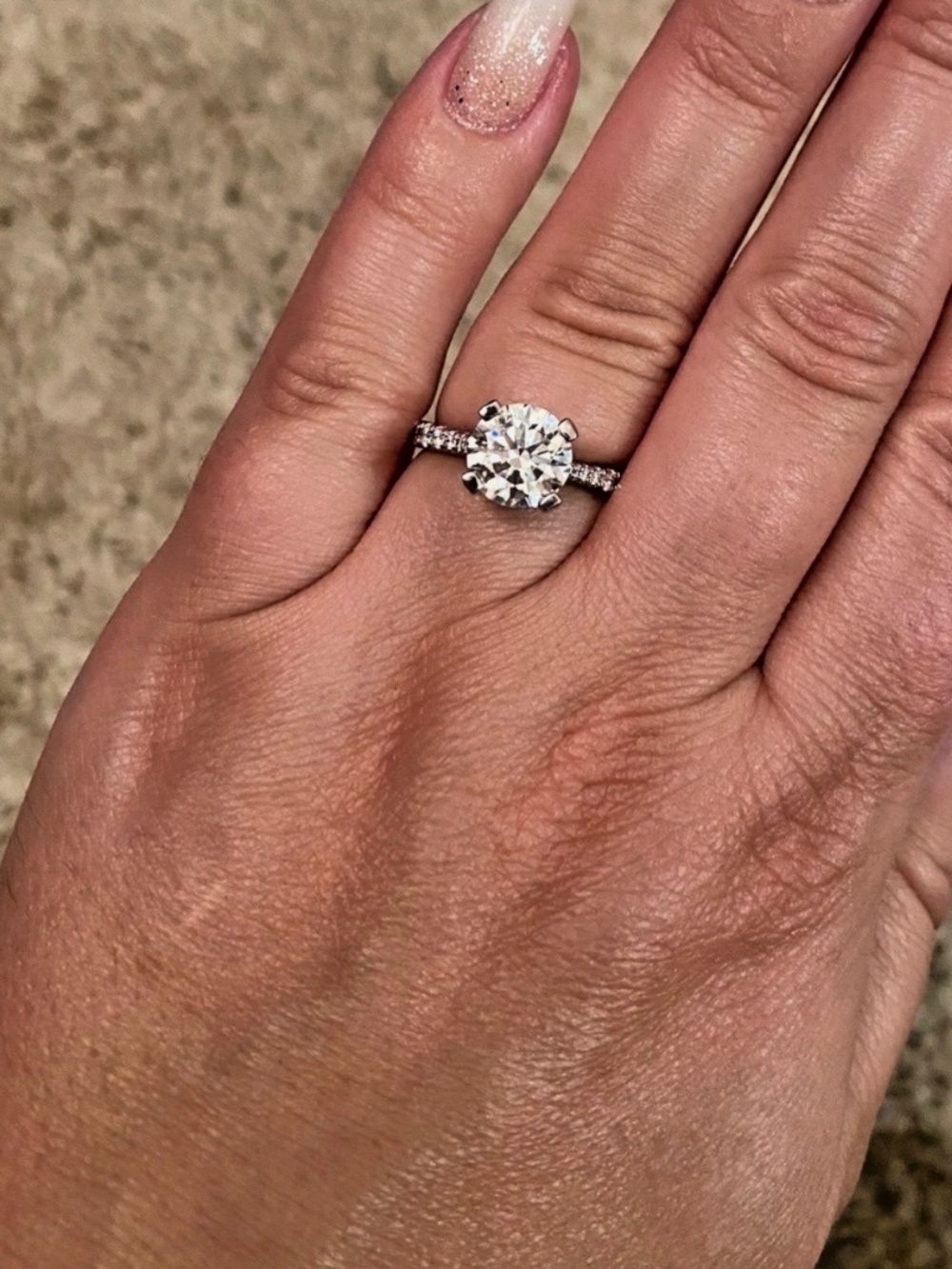 Petite Crescent Royal T collection by Tacori w/2.01 Center lab created Diamond